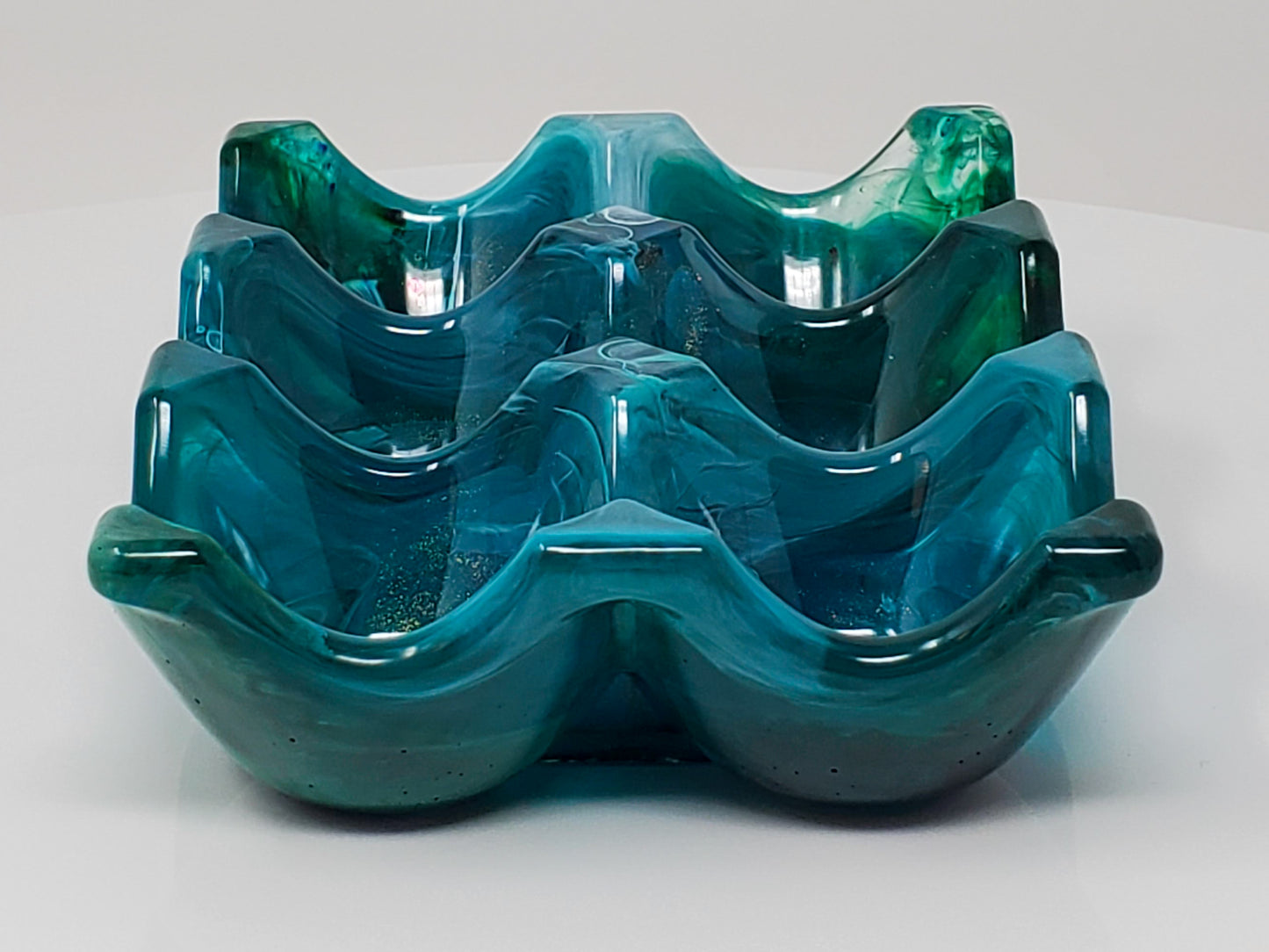 Sea green half-dozen egg Holder